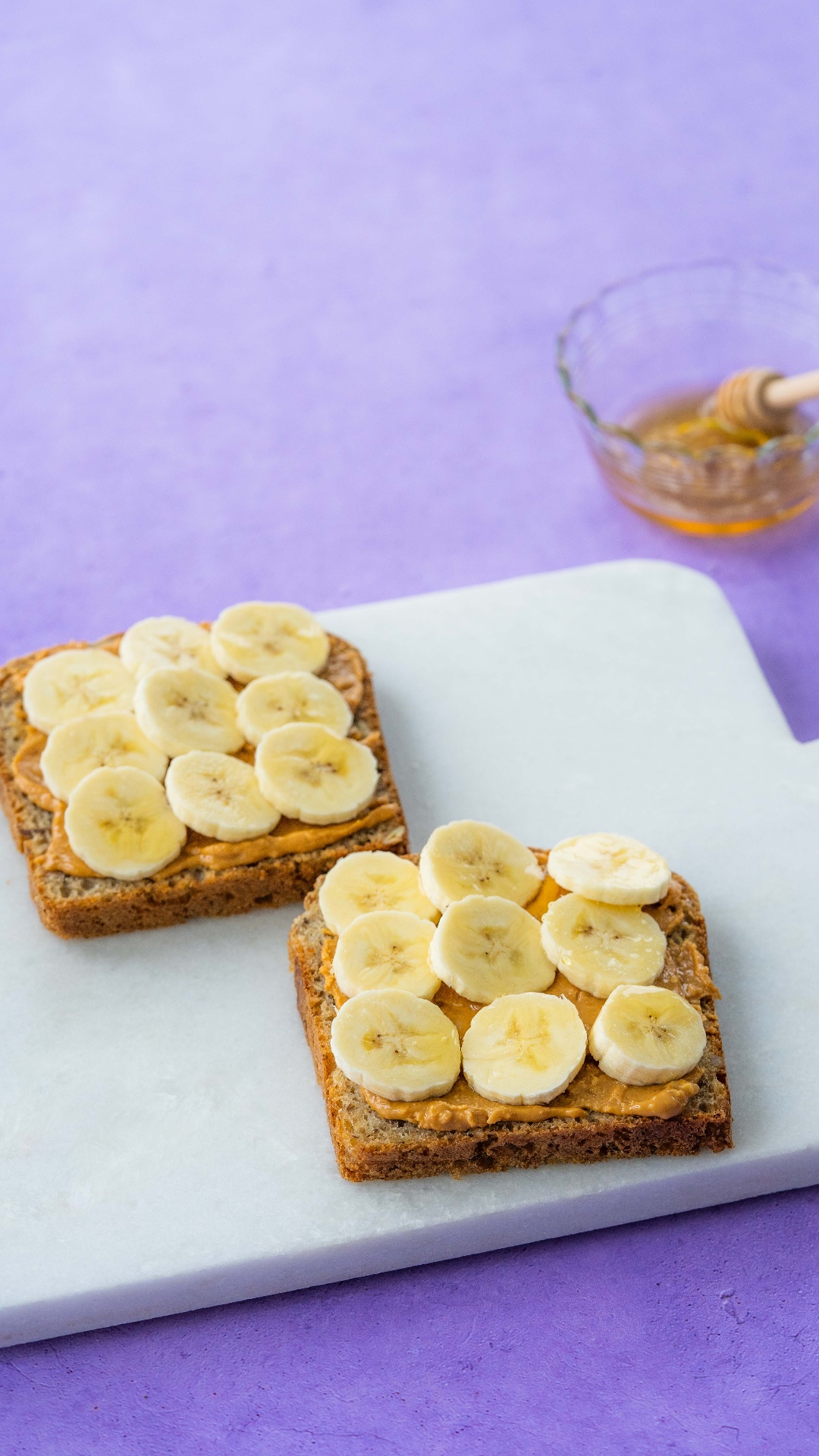Toast med peanøttsmør og banan